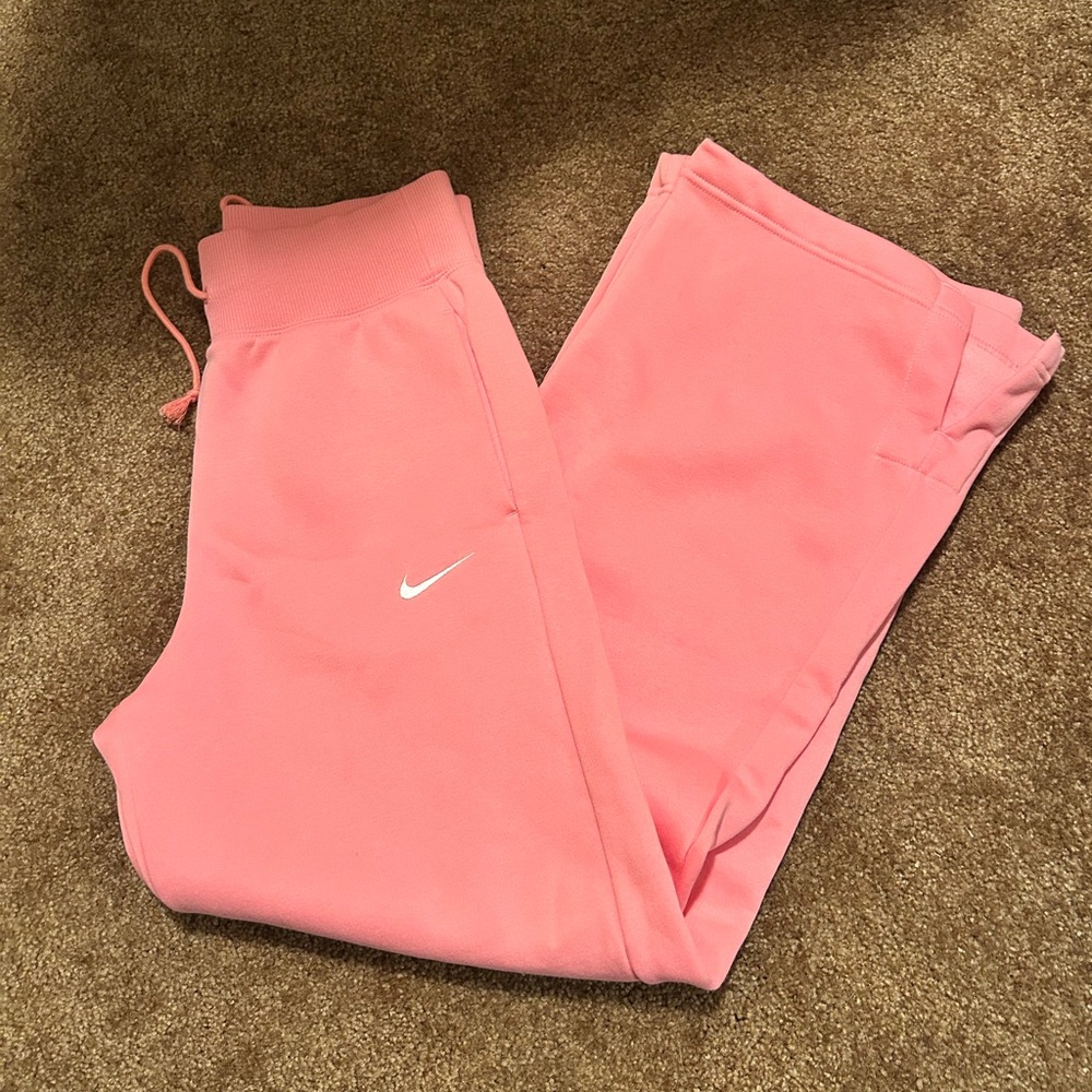 Nike Pink Wide Leg Sweatpants